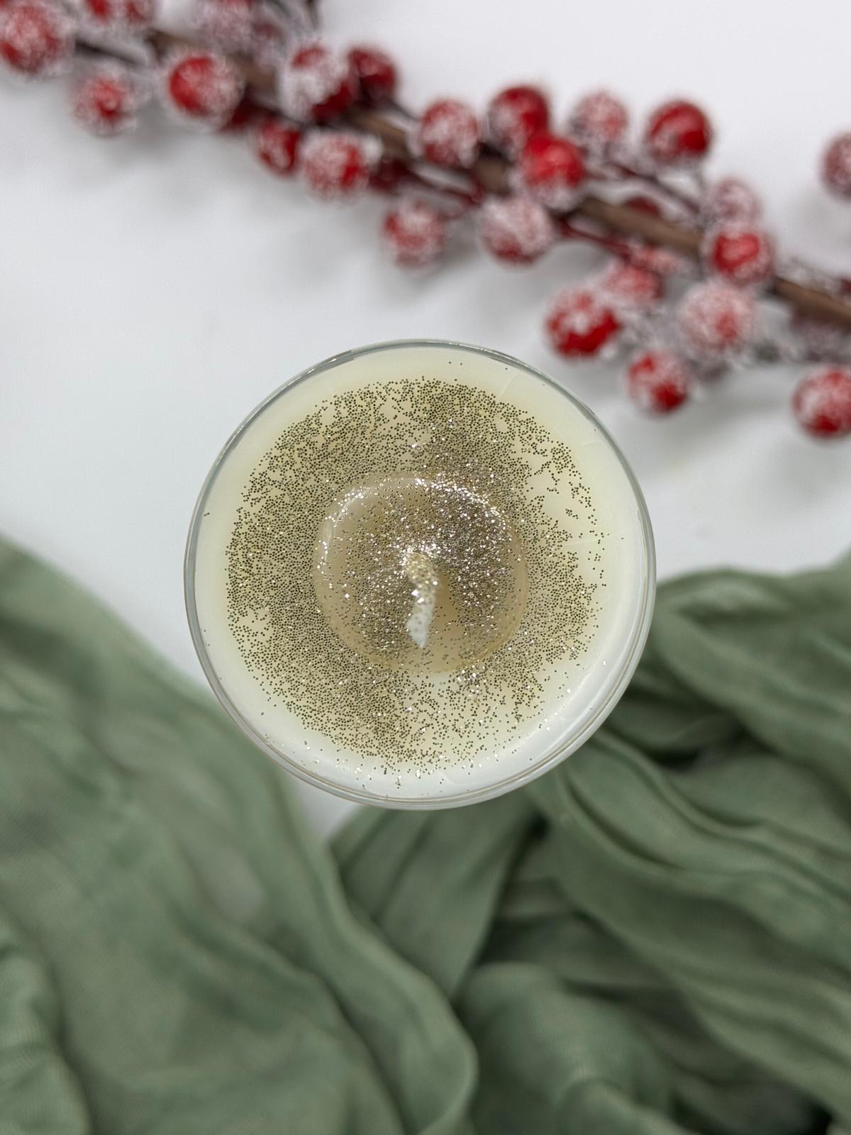 Sektkerze / Goldkerze / Geschenkidee / Geburtstagsgeschenk / Geschenk / Festlich / Feierlich / Abschlussgeschenk