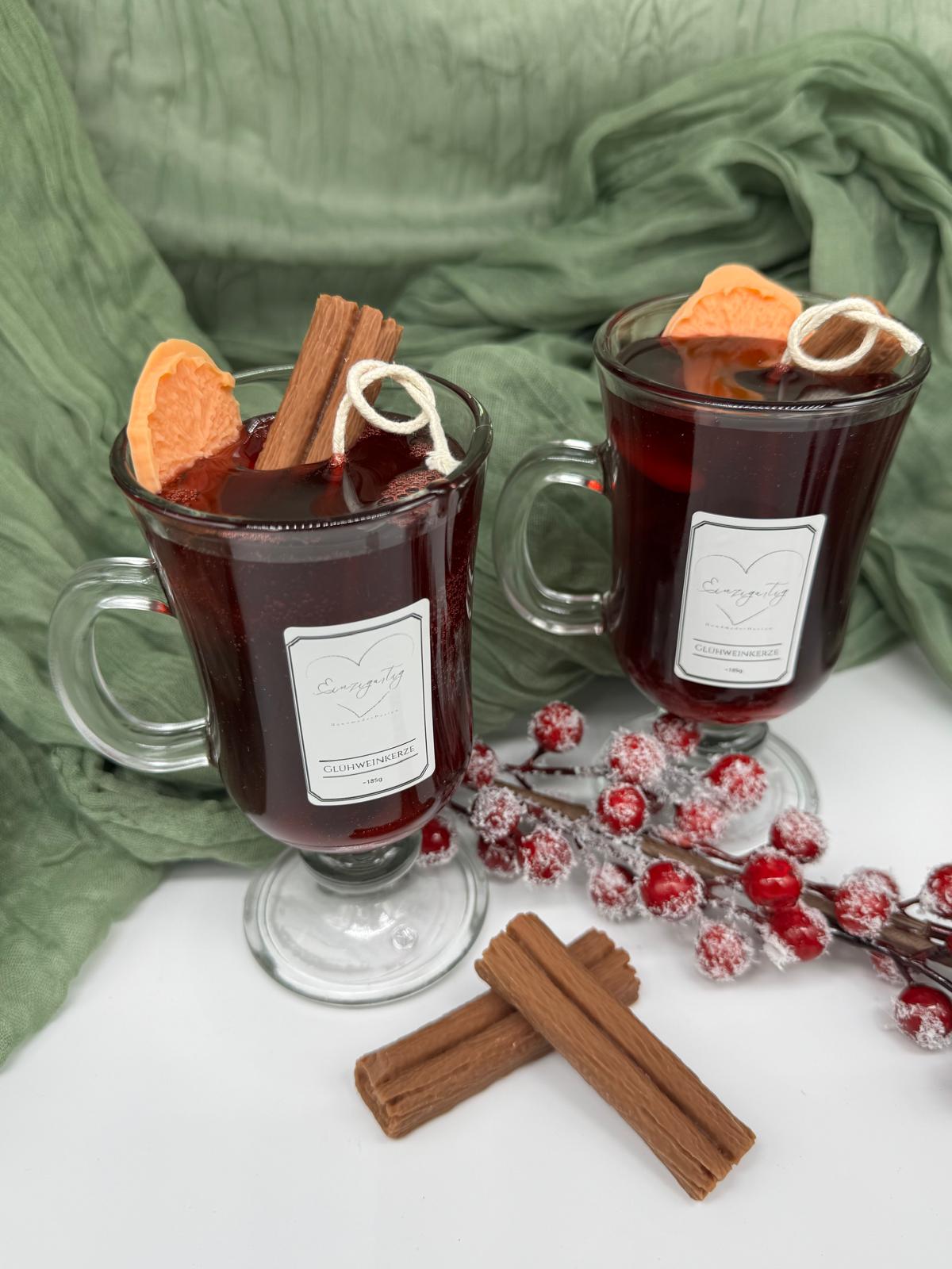 Glühweinkerze / Duftkerze / Geschenkidee / Weihnachtskerze / Weihnachtsgeschenk