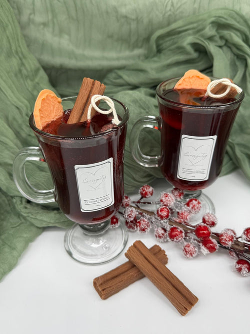 Glühweinkerze / Duftkerze / Geschenkidee / Weihnachtskerze / Weihnachtsgeschenk
